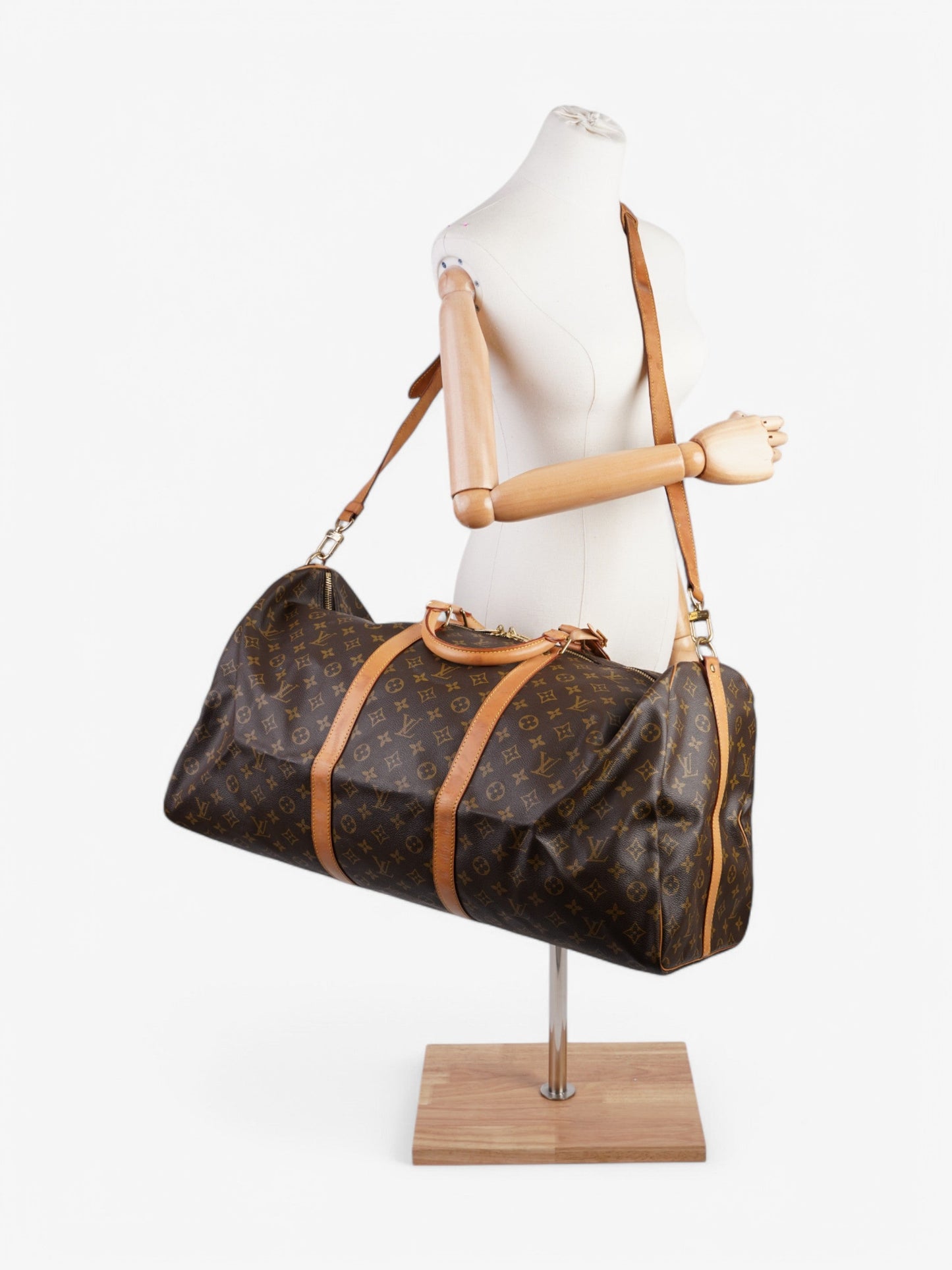 Louis Vuitton Keepall Bandouliere Monogram Coated Canvas 60