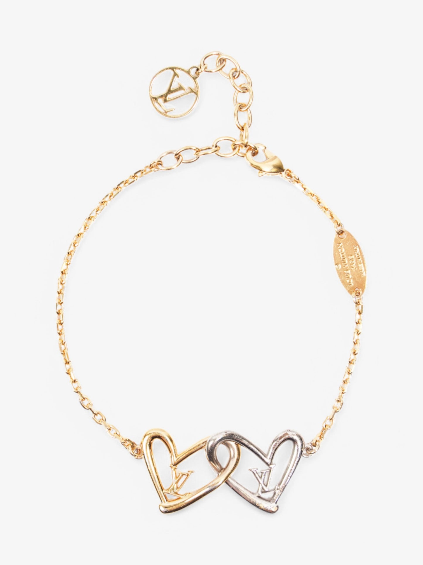 Louis Vuitton Foreign Love Bracelet Gold / Silver Gold Plated 19cm