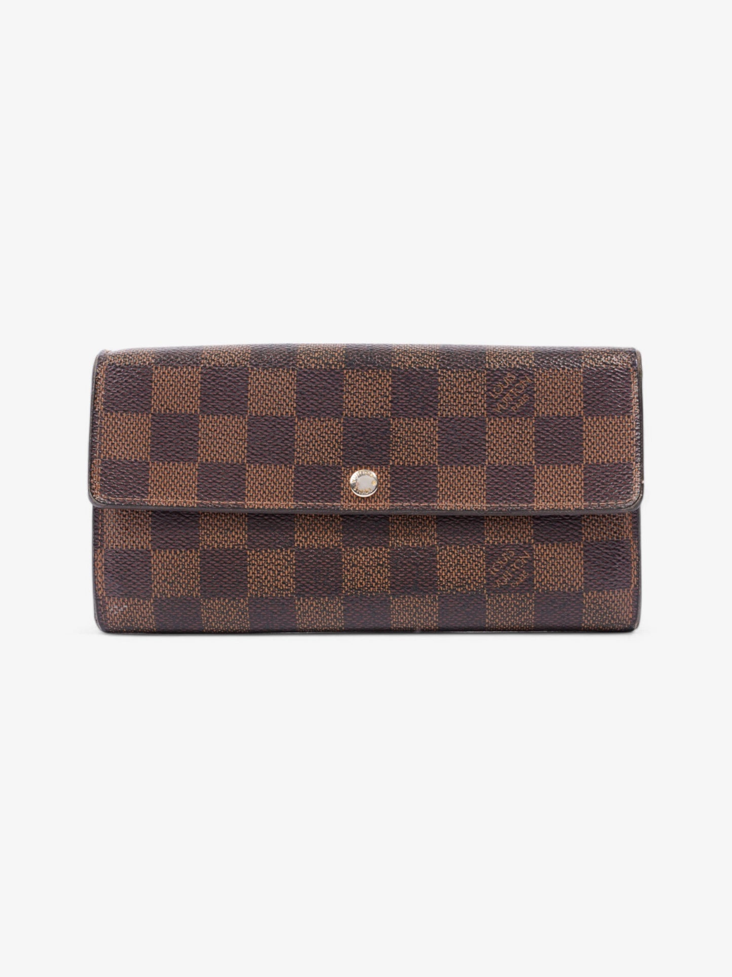 Louis Vuitton Sarah Wallet Damier Ebene Coated Canvas