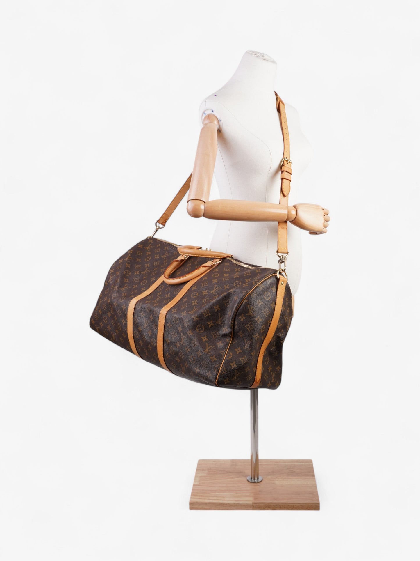 Louis Vuitton Keepall Bandouliere Monogram Coated Canvas 55