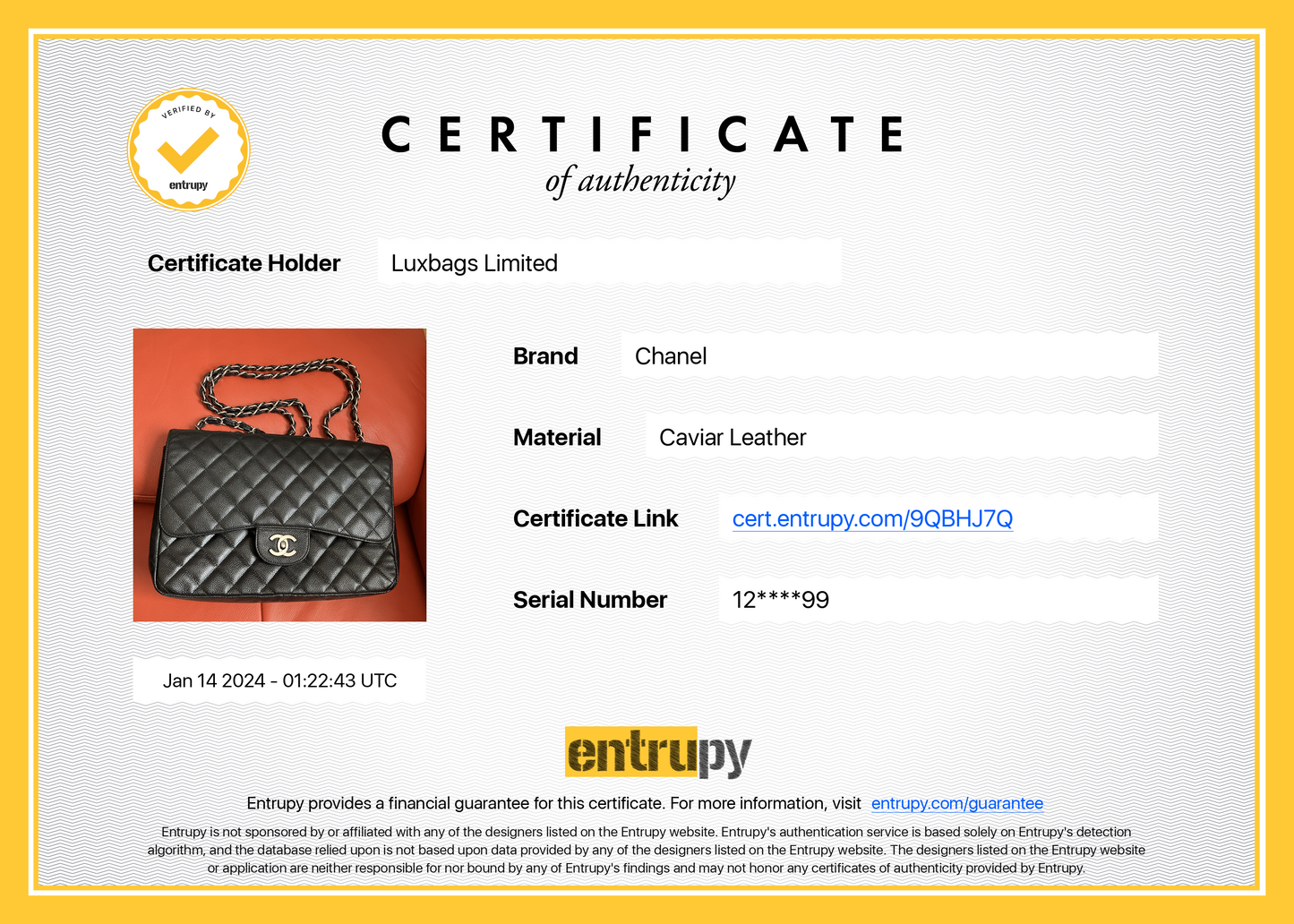 Chanel Classic Flap Jumbo/Large Black Caviar Leather