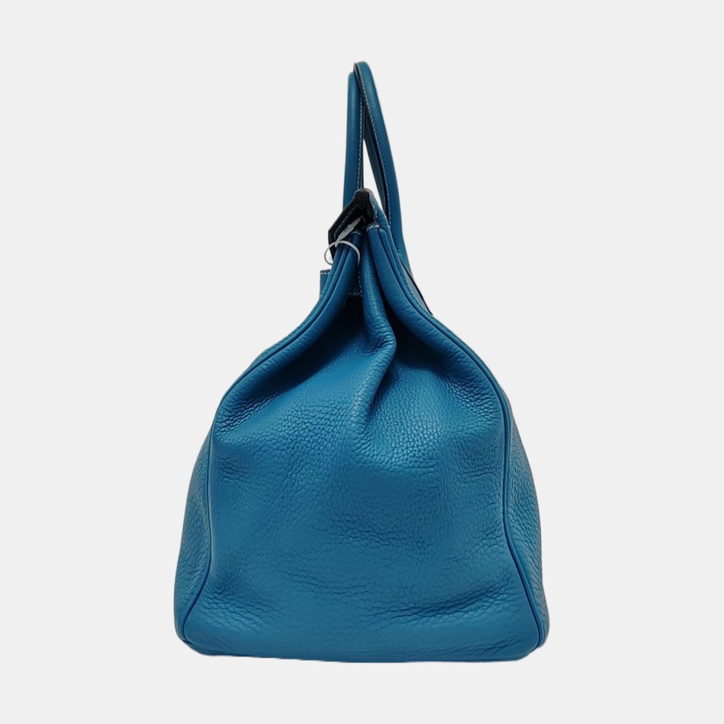 Hermes Birkin 40 Blue Jeans Clemence Leather Palladium Hardware 2007