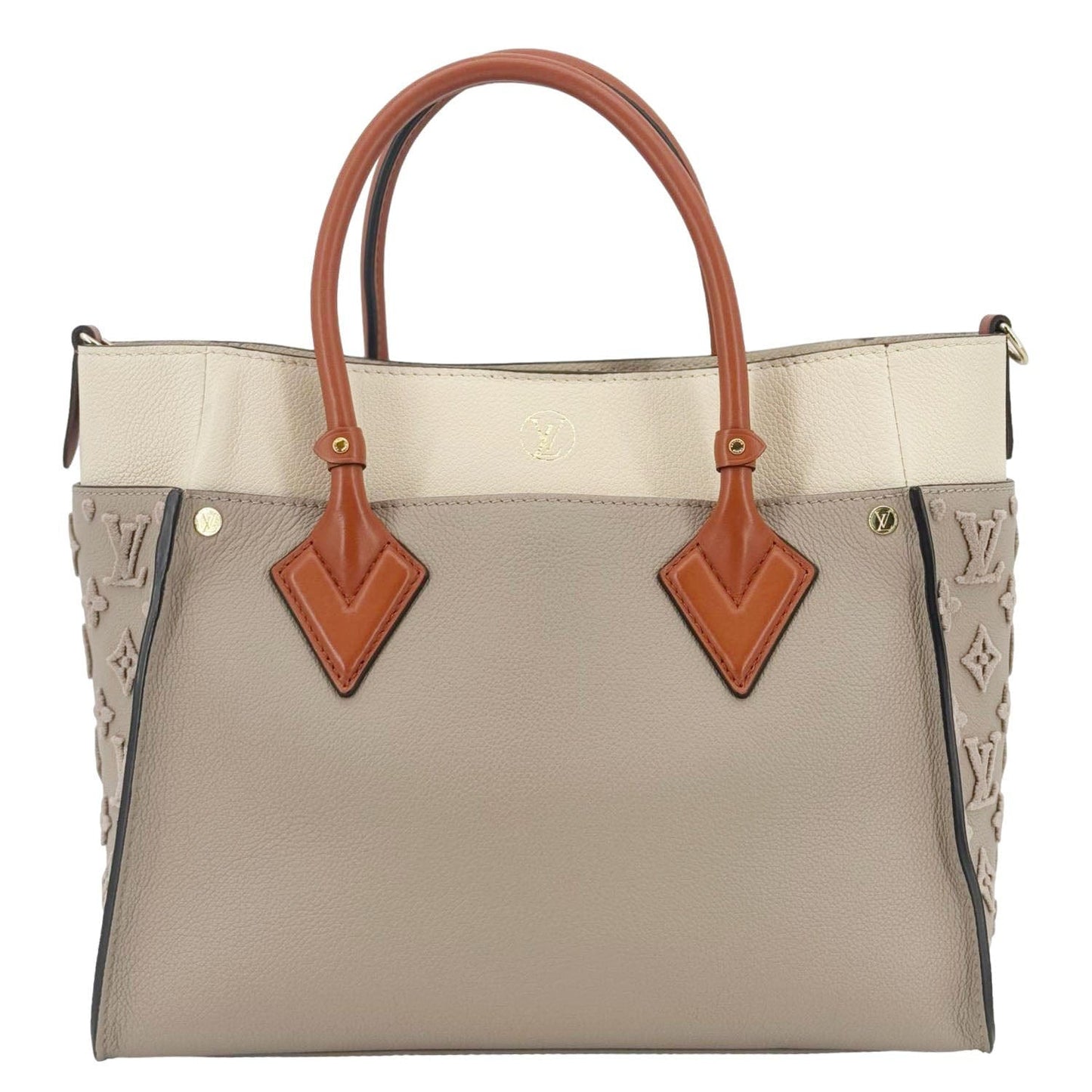 LOUIS VUITTON On My Side MM Monogram Tufting Shoulder Bag Galet