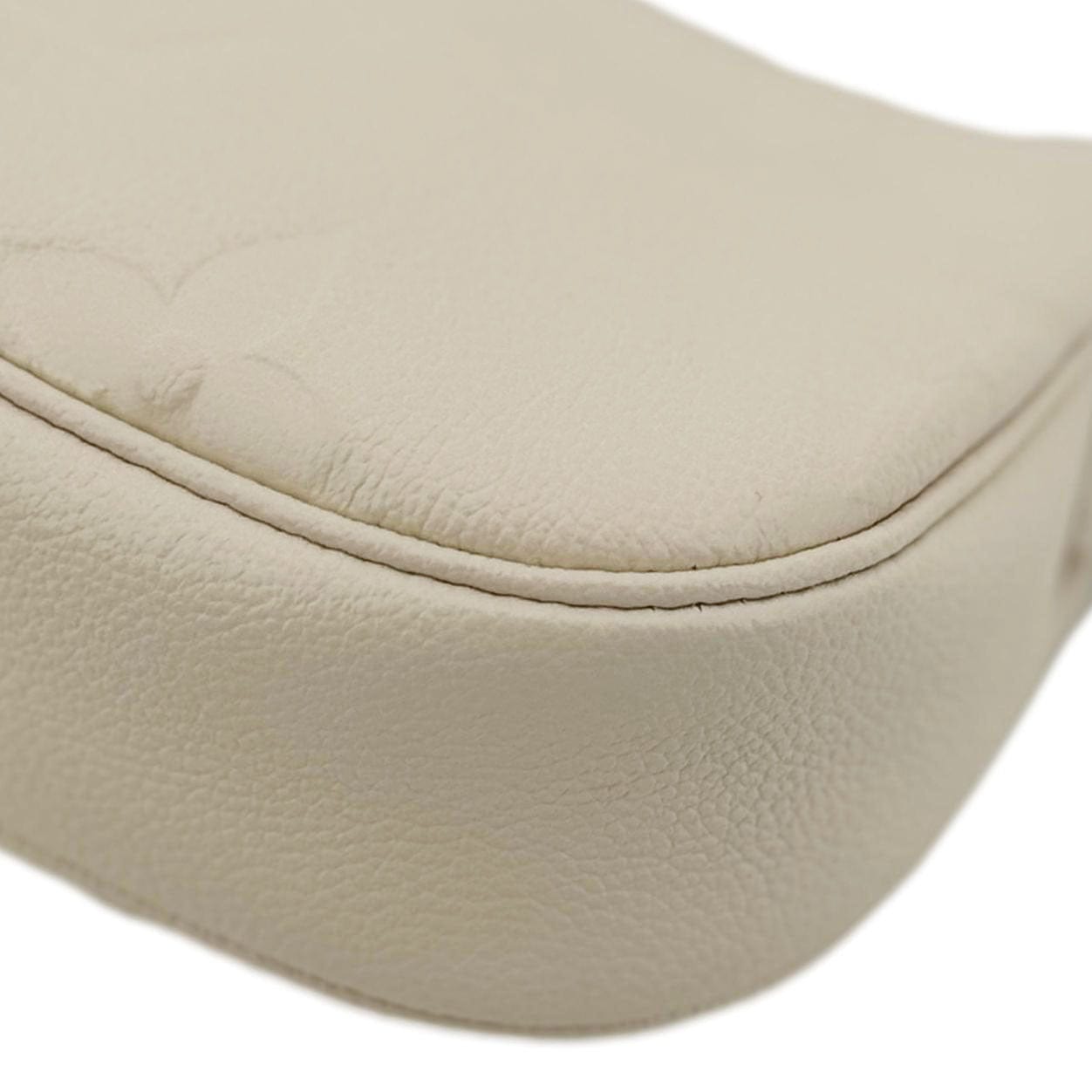 LOUIS VUITTON Moon Mini Monogram Empreinte Leather Hobo Bag Off White