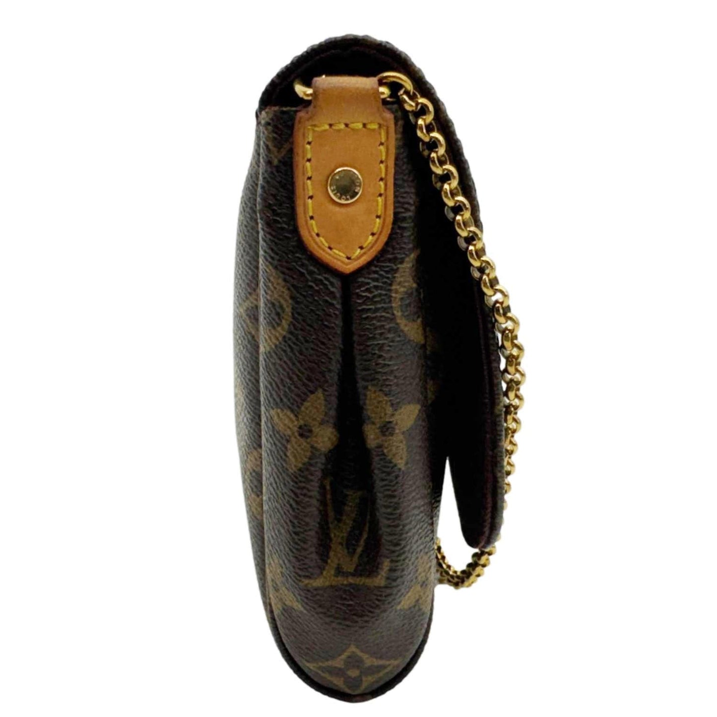 LOUIS VUITTON Favorite MM Monogram Canvas Shoulder Bag Brown