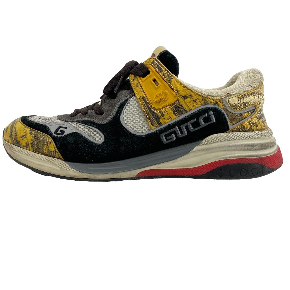 GUCCI sneakers Suede, Leather multicolor Vintage processing ultra space mens 42