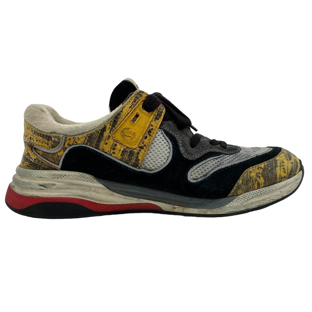 GUCCI sneakers Suede, Leather multicolor Vintage processing ultra space mens 42