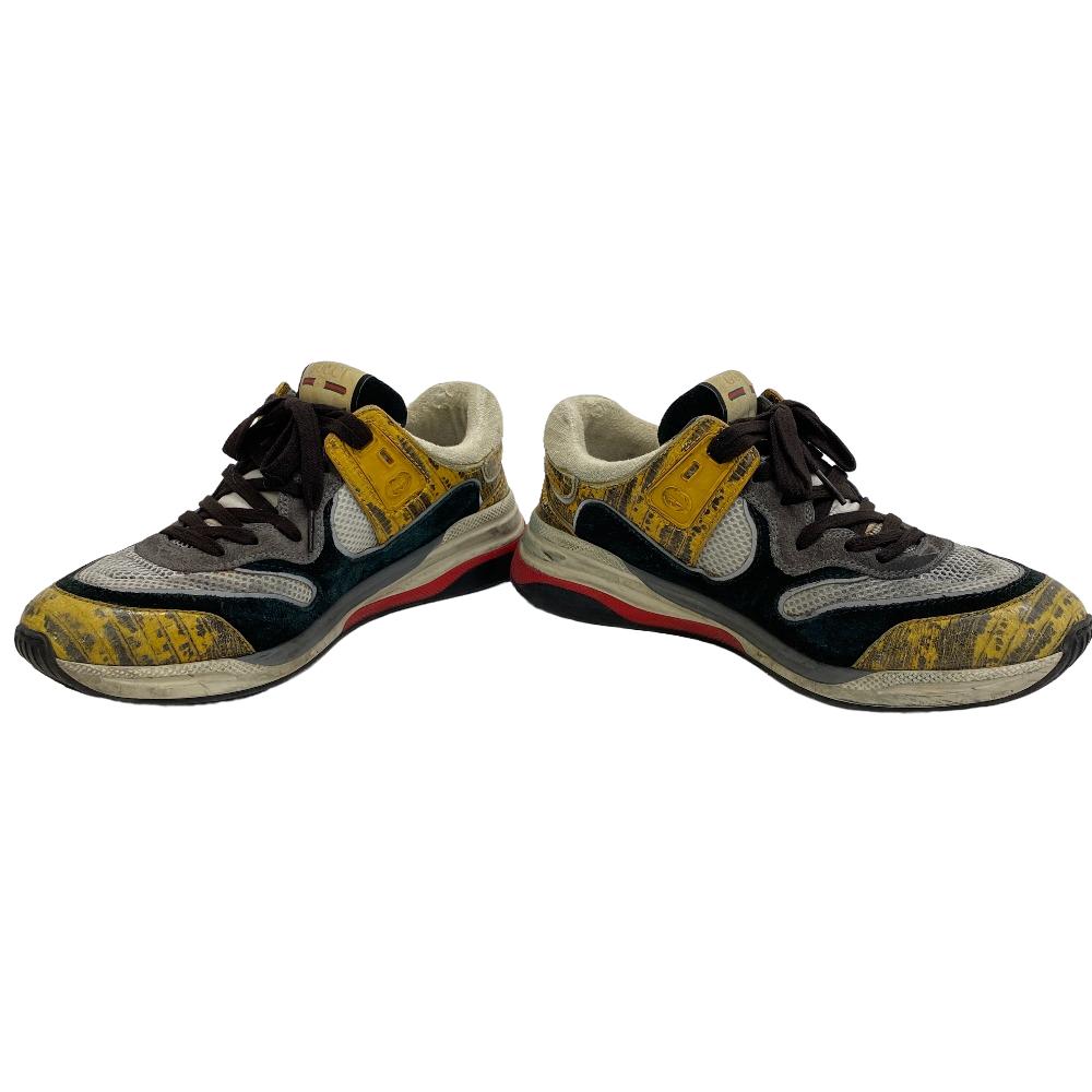 GUCCI sneakers Suede, Leather multicolor Vintage processing ultra space mens 42