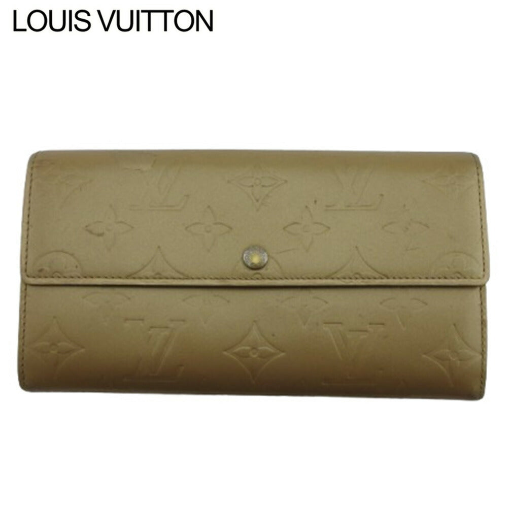 LOUIS VUITTON Long Wallet Purse Ambre (Beige) Pochette Porto MonÃÂ©credi