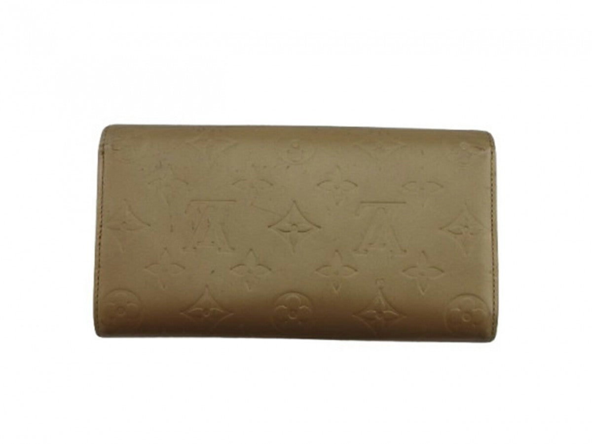LOUIS VUITTON Long Wallet Purse Ambre (Beige) Pochette Porto MonÃÂ©credi