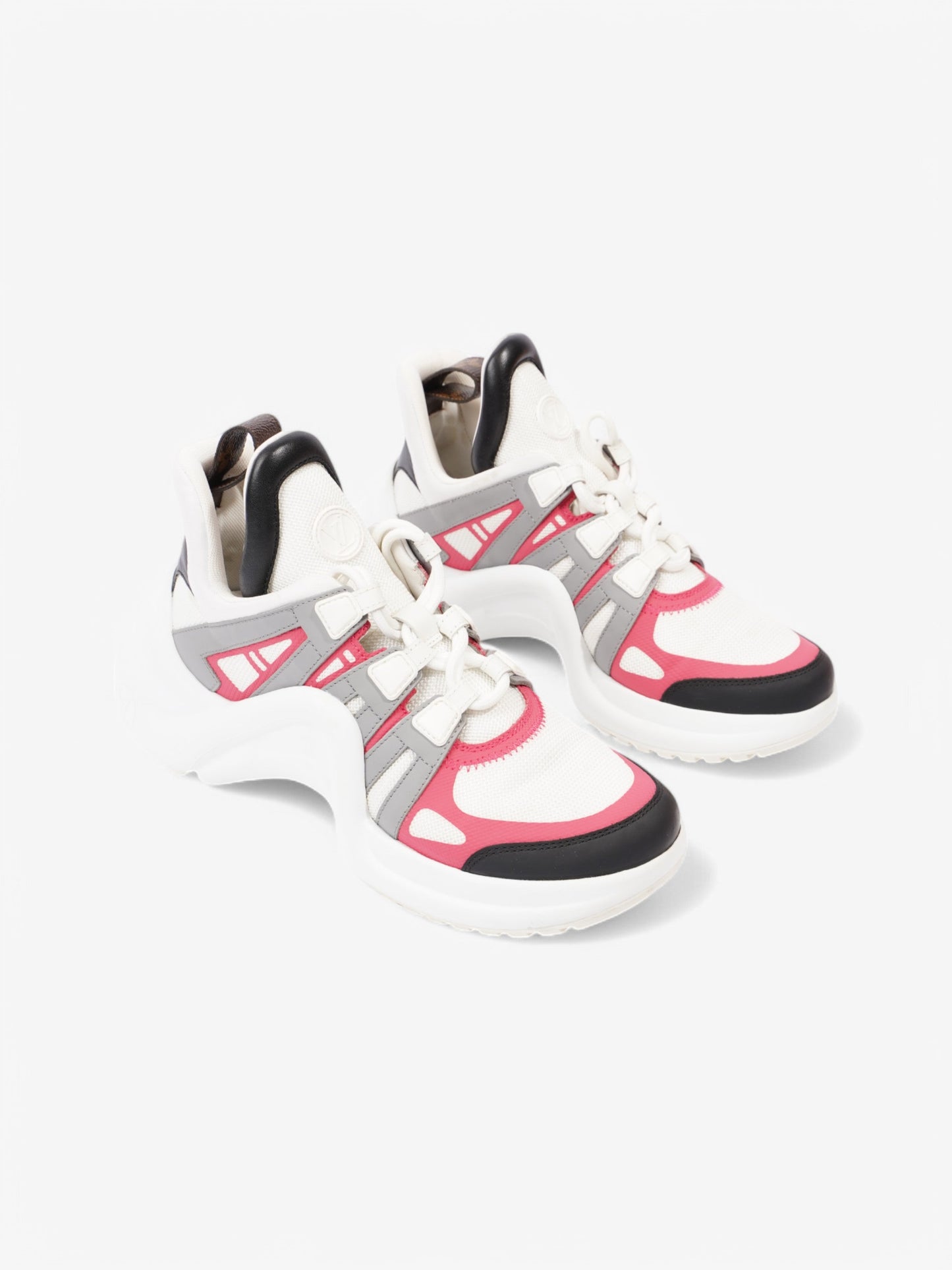 Louis Vuitton Archlight White  / Pink / Grey Mesh EU 37.5 UK 4.5