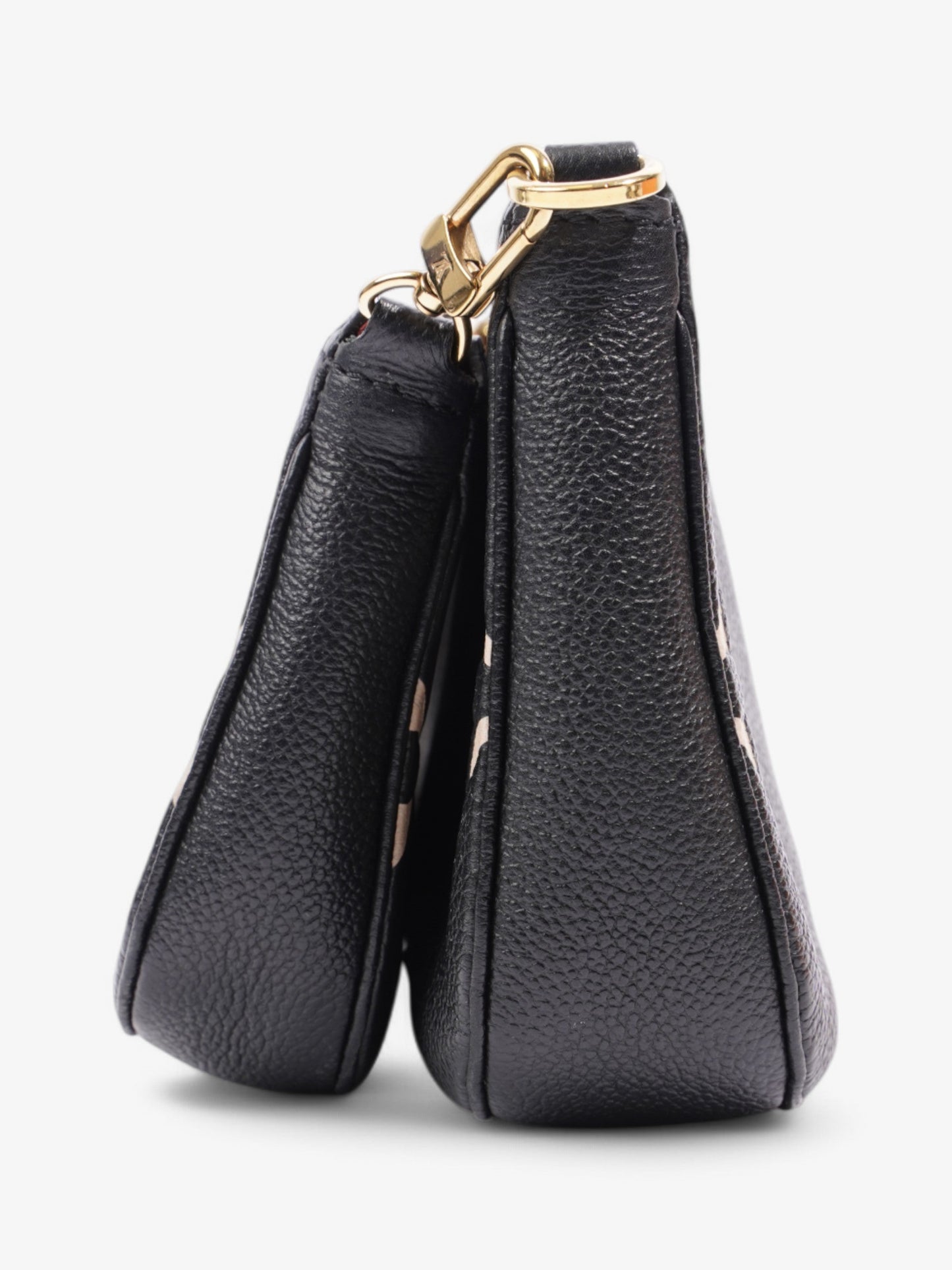 Louis Vuitton Multi Pochette Accessories Black / Beige  Empreinte Leather