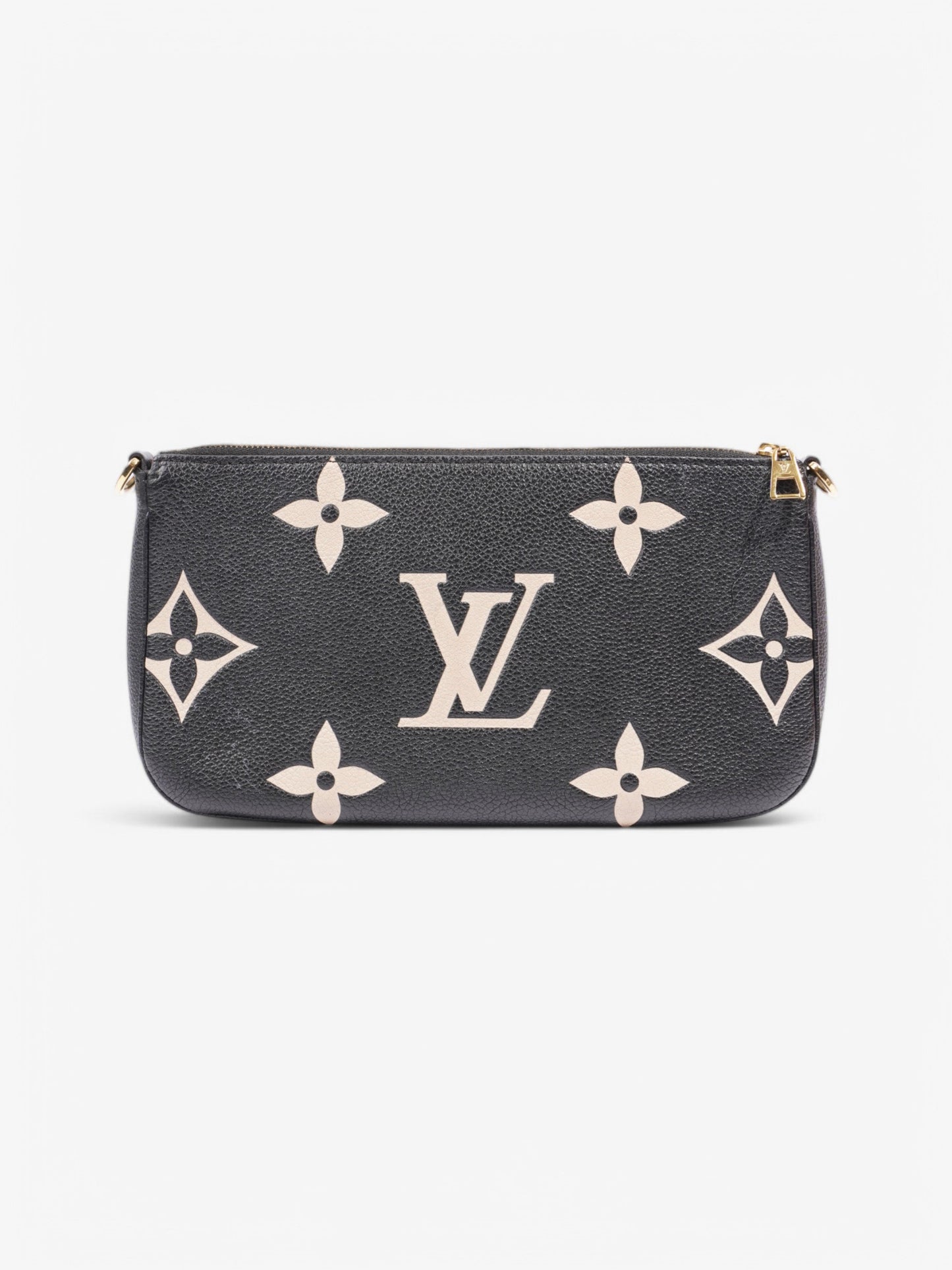 Louis Vuitton Multi Pochette Accessories Black / Beige  Empreinte Leather