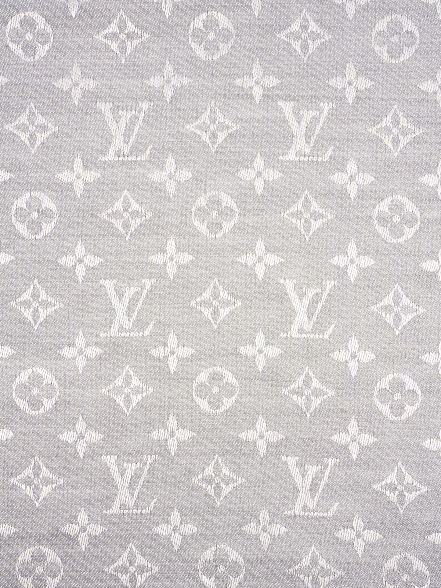 Louis Vuitton Classic Shawl Monogram Grey Silk