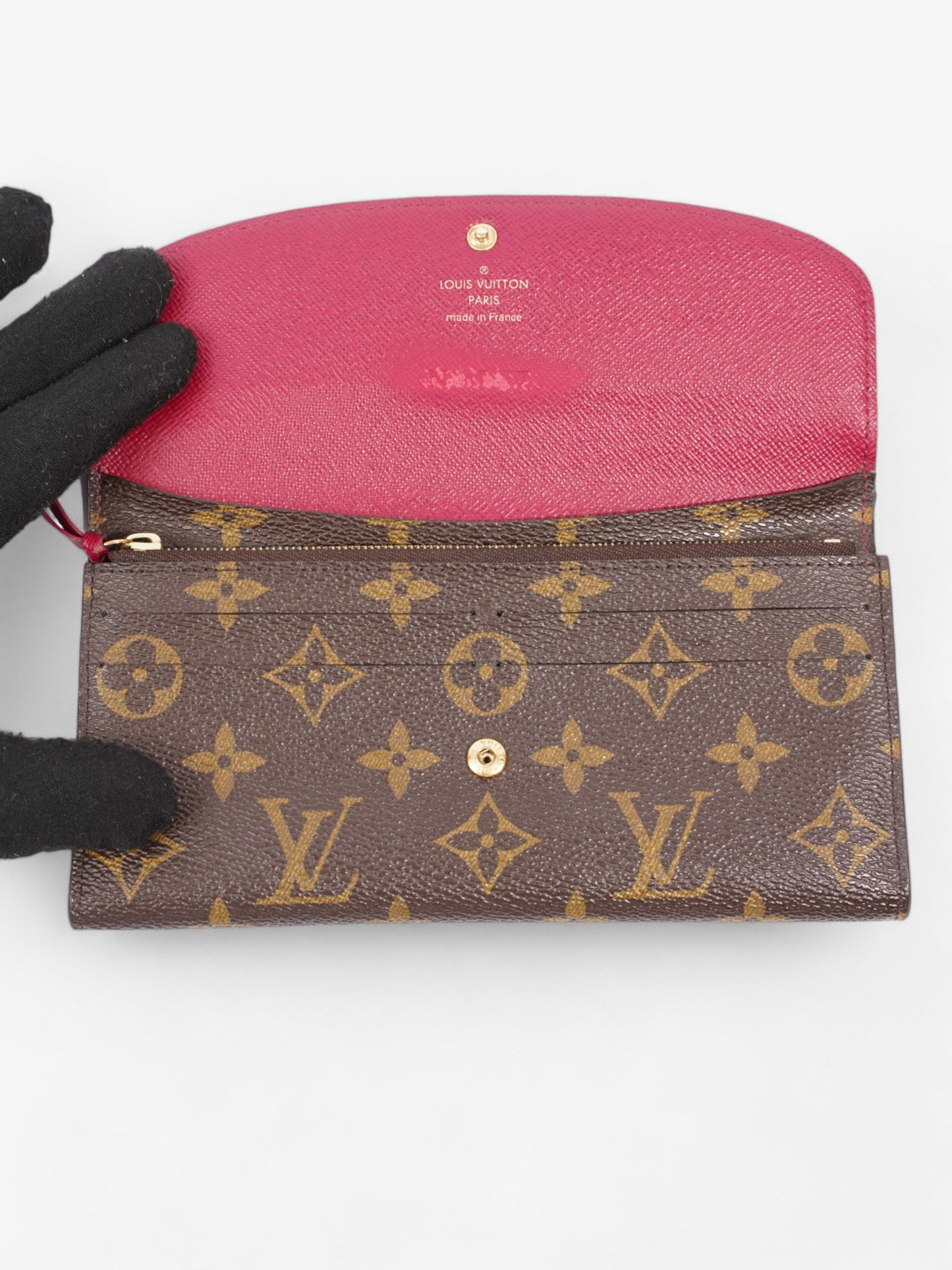 Louis Vuitton Emilie Wallet Monogram Coated Canvas