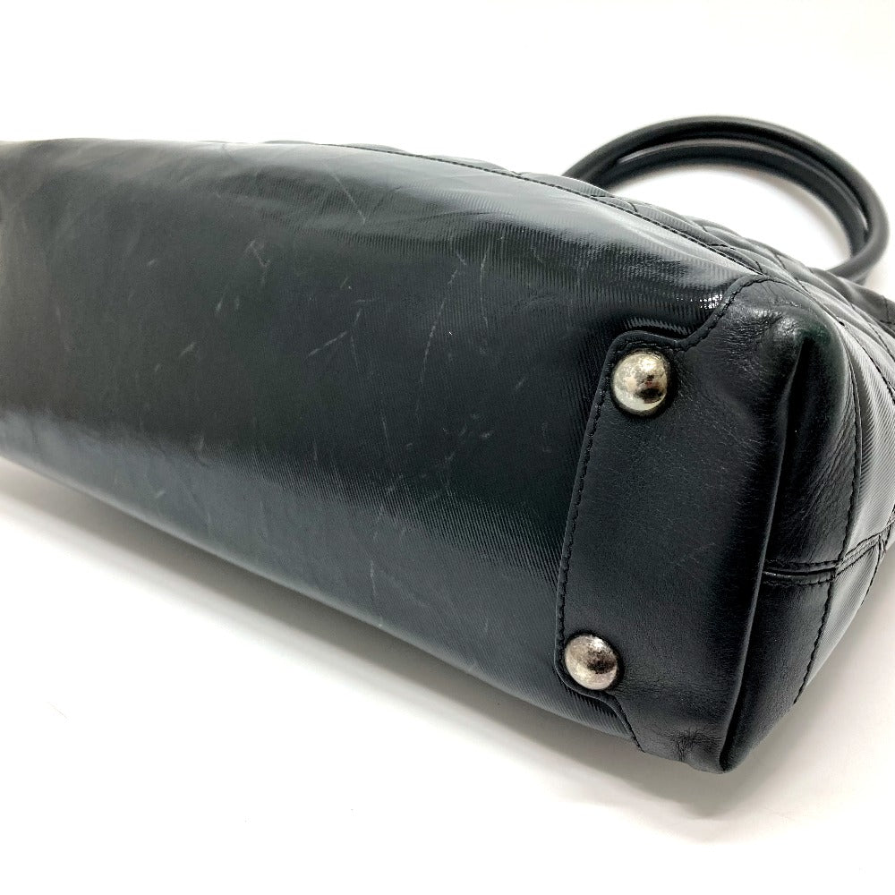 CHANEL Tote Bag Bag Shoulder Semi-Shoulder CC COCO Mark charm Matrasse Enamel / leather black Women