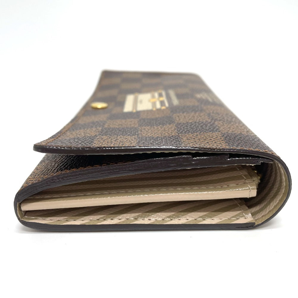 LOUIS VUITTON Long Wallet Purse N63179 Damier canvas Brown Damier Portefeuille Sarah Women
