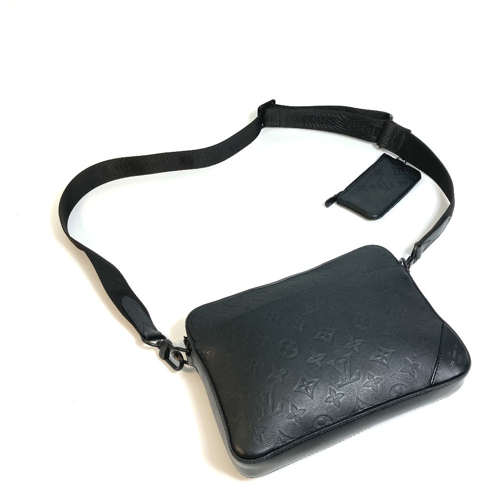 LOUIS VUITTON Sling bag M69827 Monogram shadow leather black Monogram shadow Duo messenger