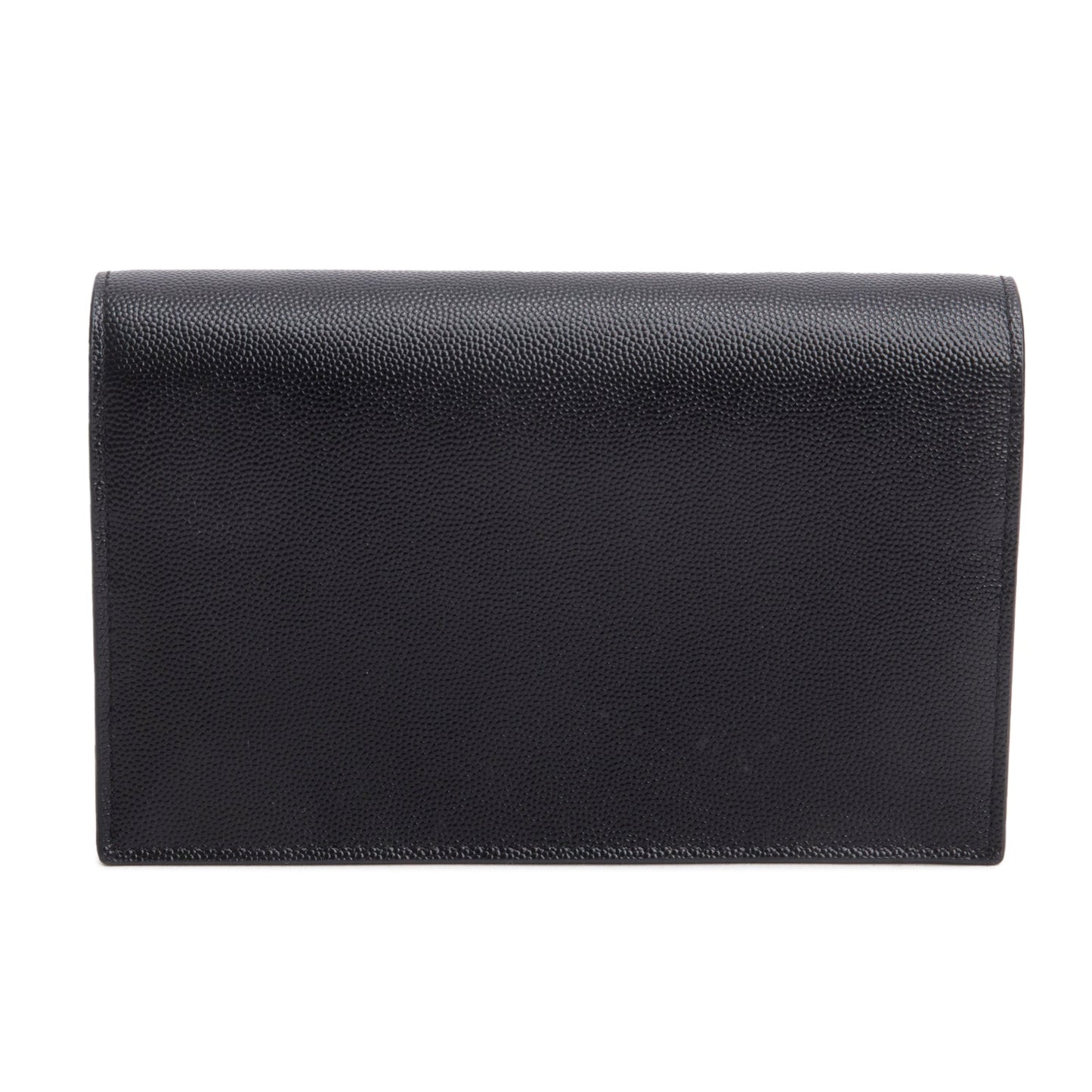 Saint Laurent Black Leather Kate Tassel Wallet on Chain