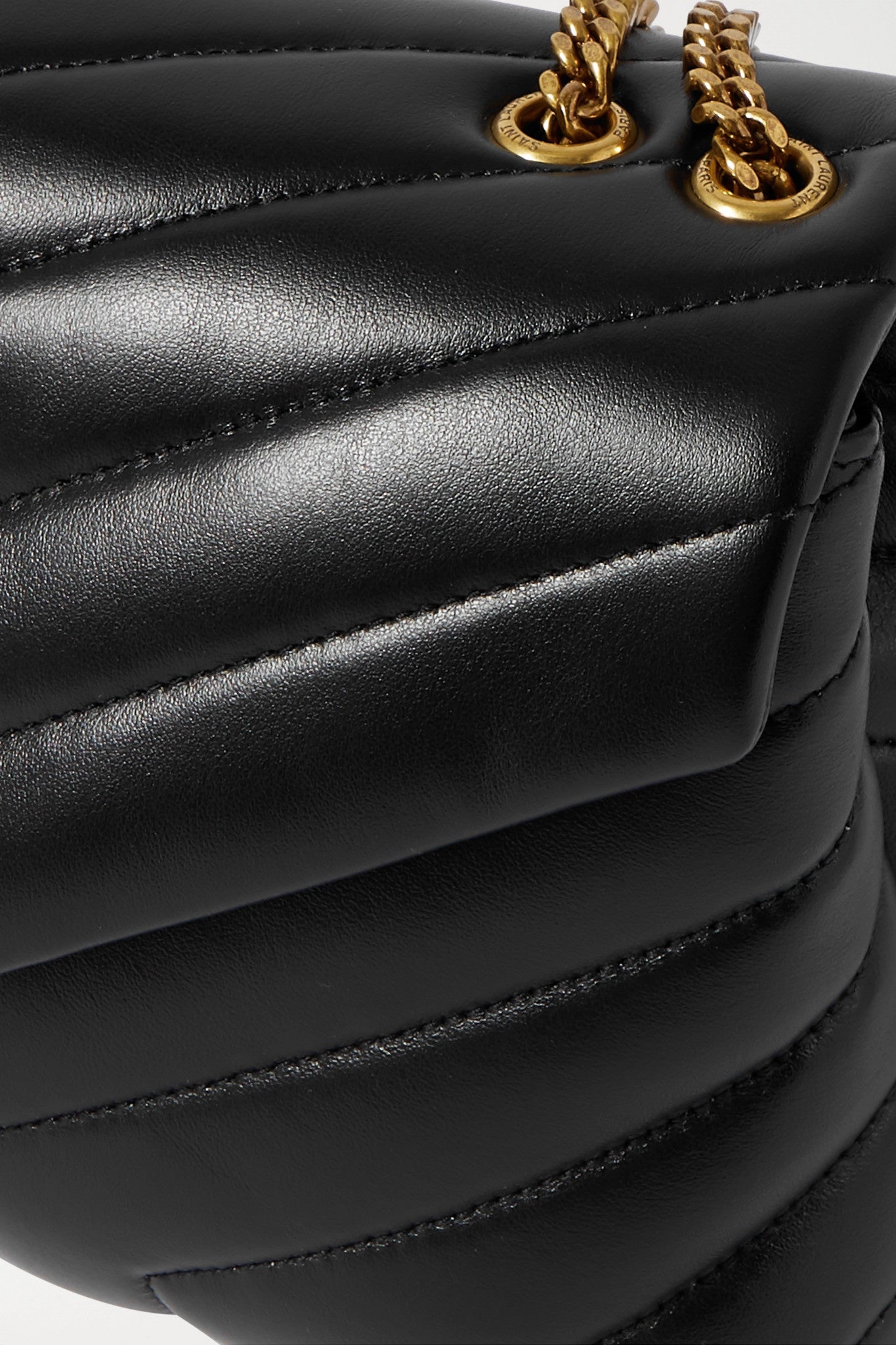 YSL CALFSKIN Y QUILTED MONOGRAM TOY LOULOU CROSSBODY BAG