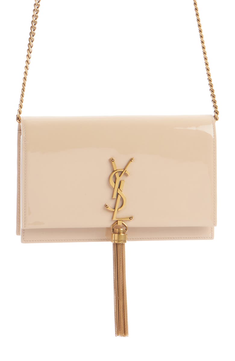 YSL CASSANDRE KATE TASSEL LEATHER WALLET ON A CHAIN
