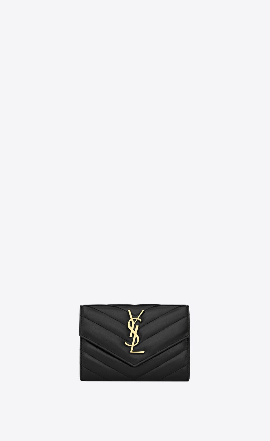 YSL CASSANDRE MATELASSÉ LAMBSKIN SMALL ENVELOPE WALLET