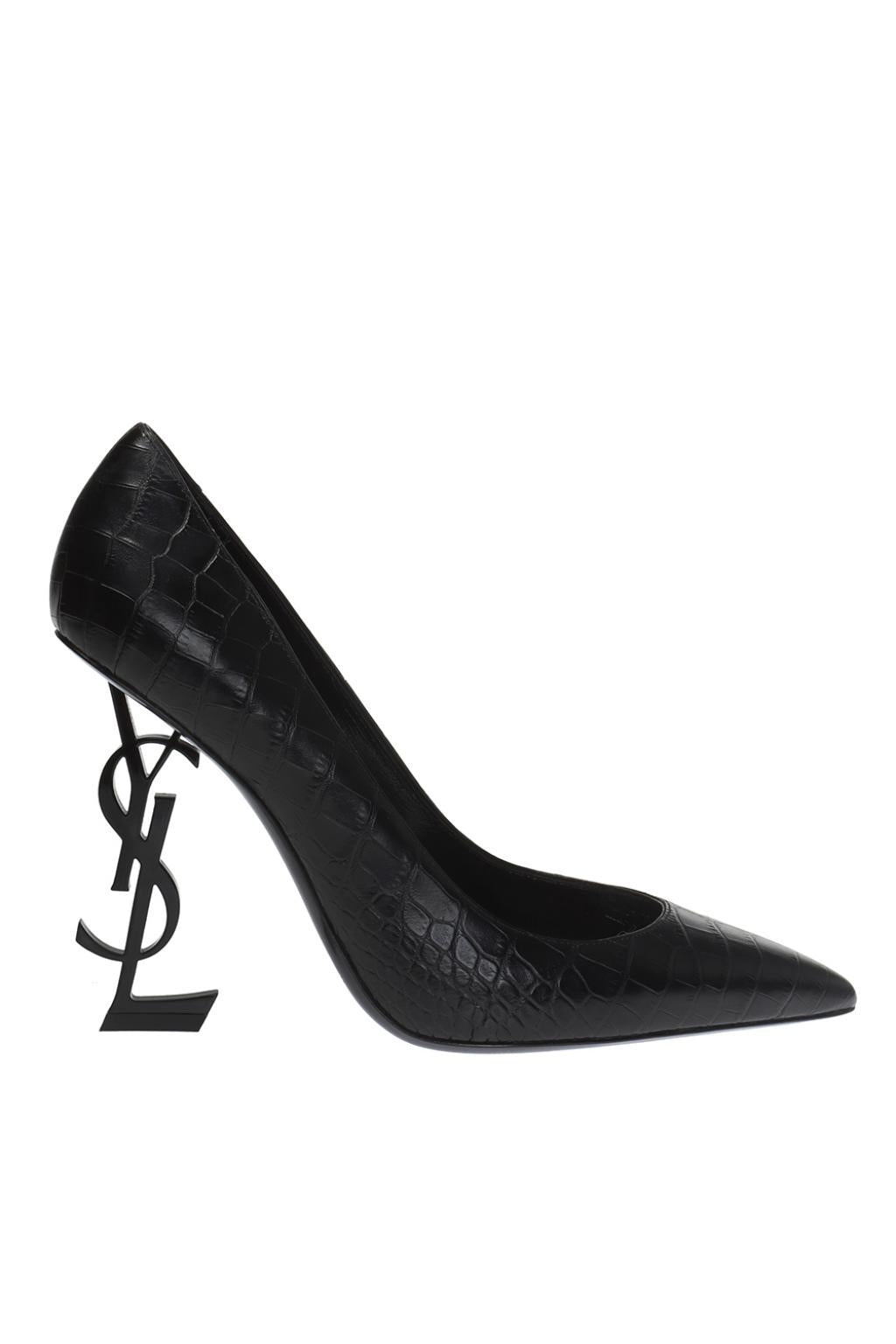 YSL CROC EMBOSSED OPYUM PUMPS