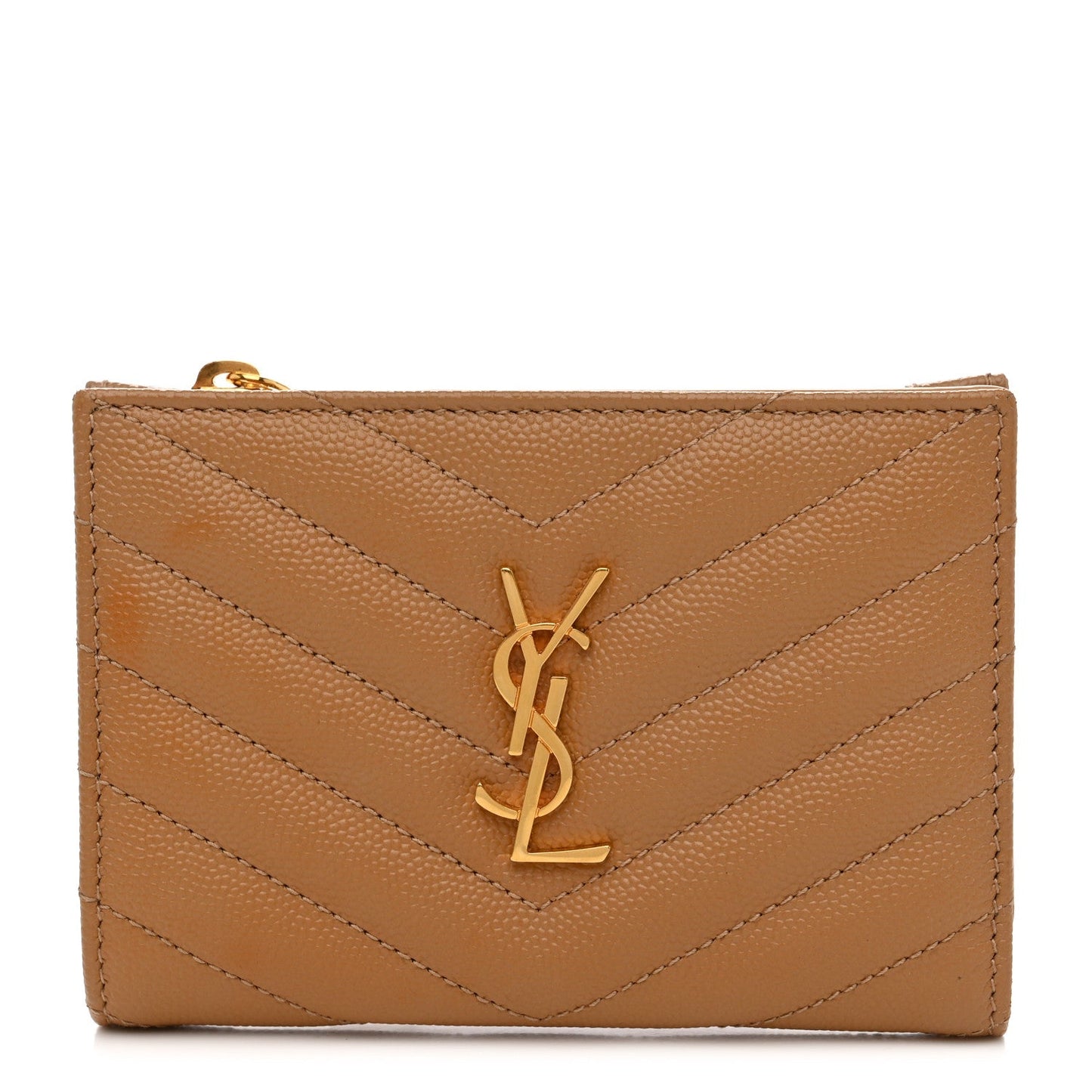 YSL CASSANDRE MATELASSE GRAIN DE POUDRE LEATHER WALLET
