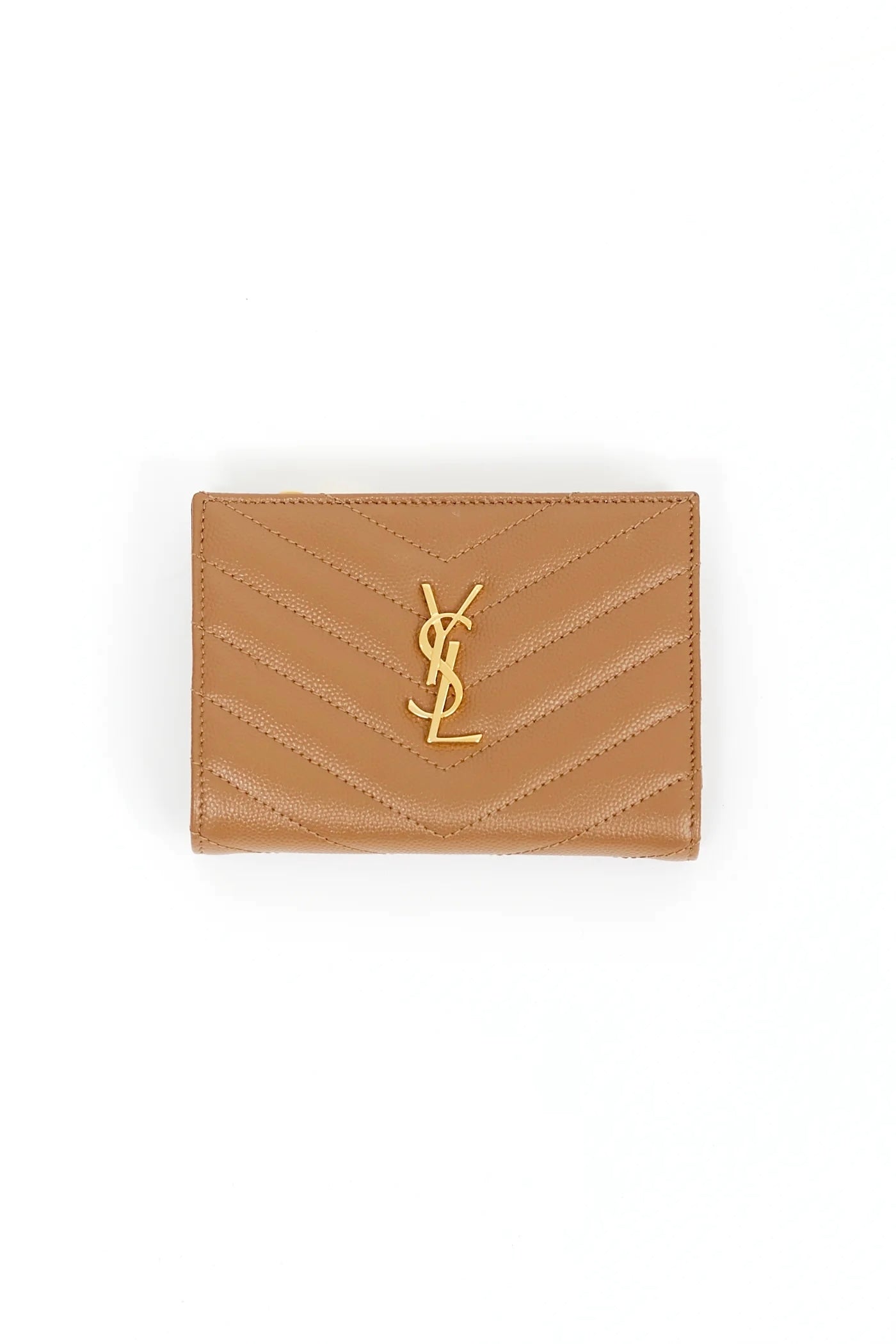 YSL CASSANDRE MATELASSE GRAIN DE POUDRE LEATHER WALLET