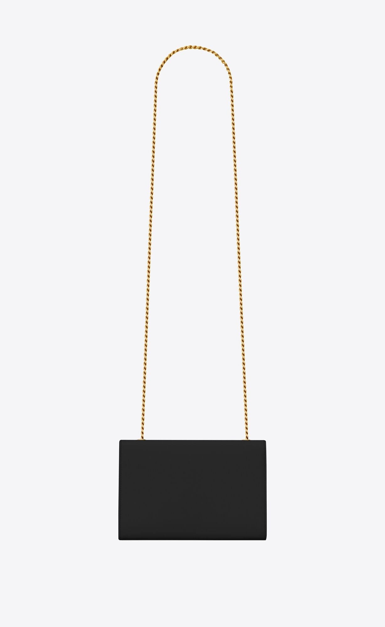 YSL Small Chain Bag in Grain De Poudre Embossed Leather