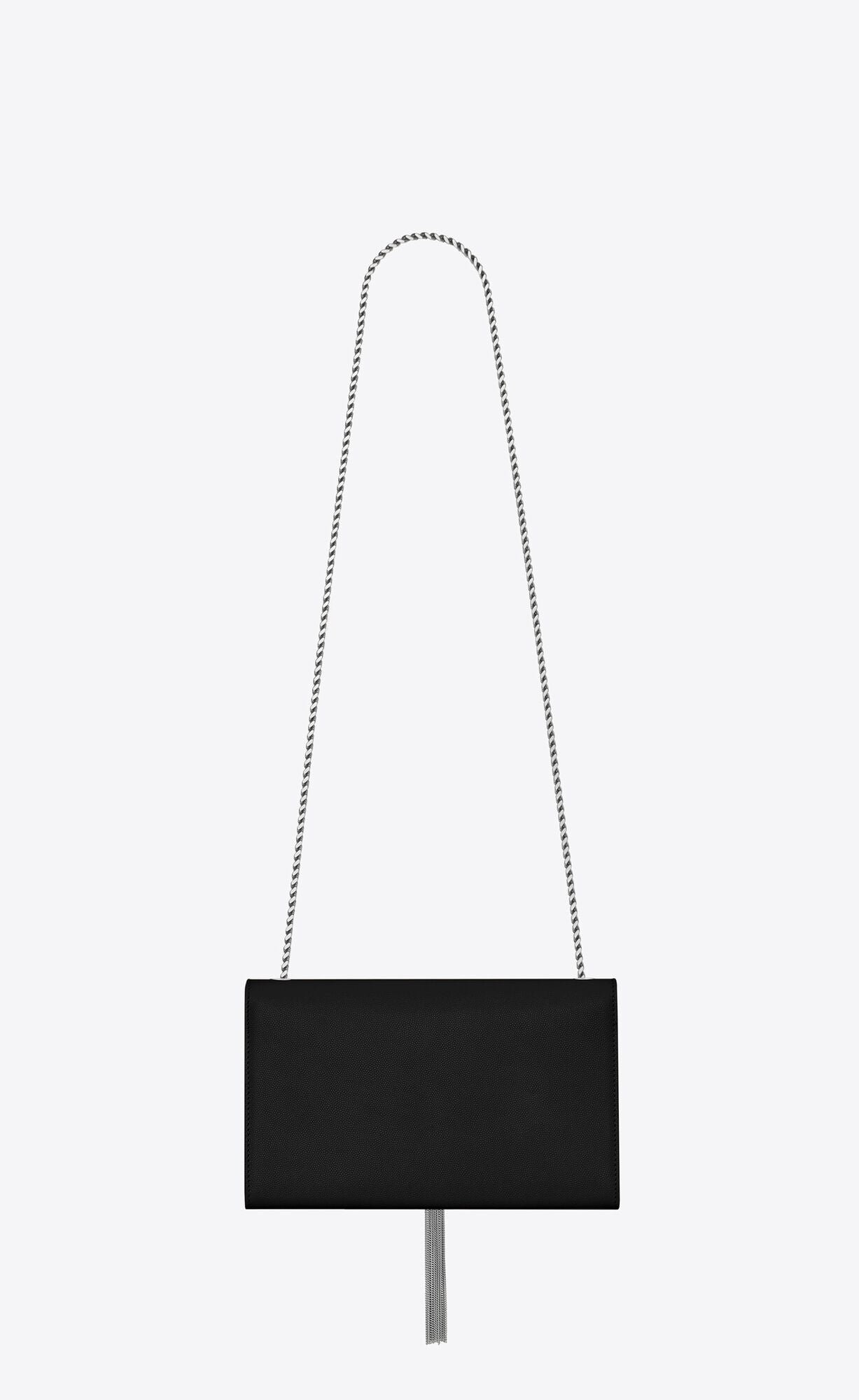 YSL KATE MEDIUM CHAIN BAG WITH TASSEL IN GRAIN DE POUDRE EMBOSSED LEATHER