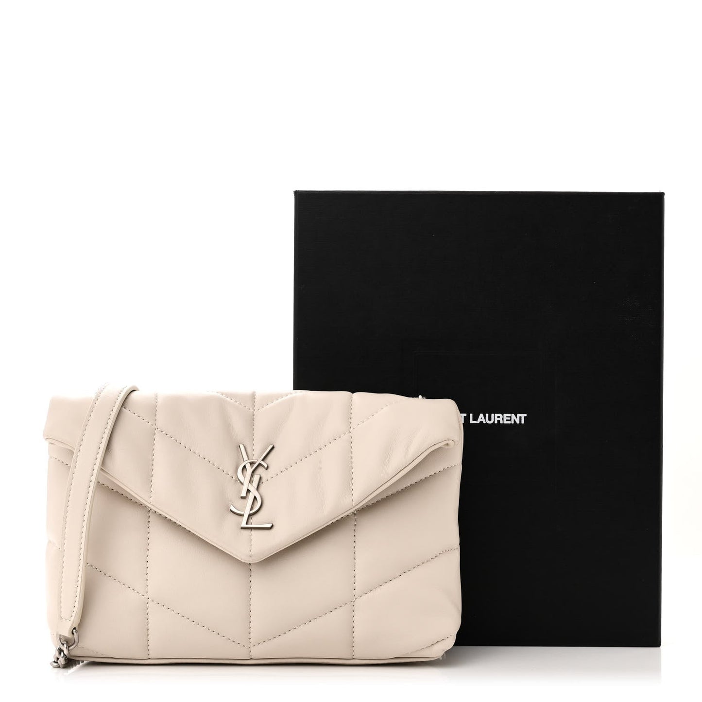 YSL QUILTED LAMBSKIN TOY LOULOU PUFFER SHOULDER BAG