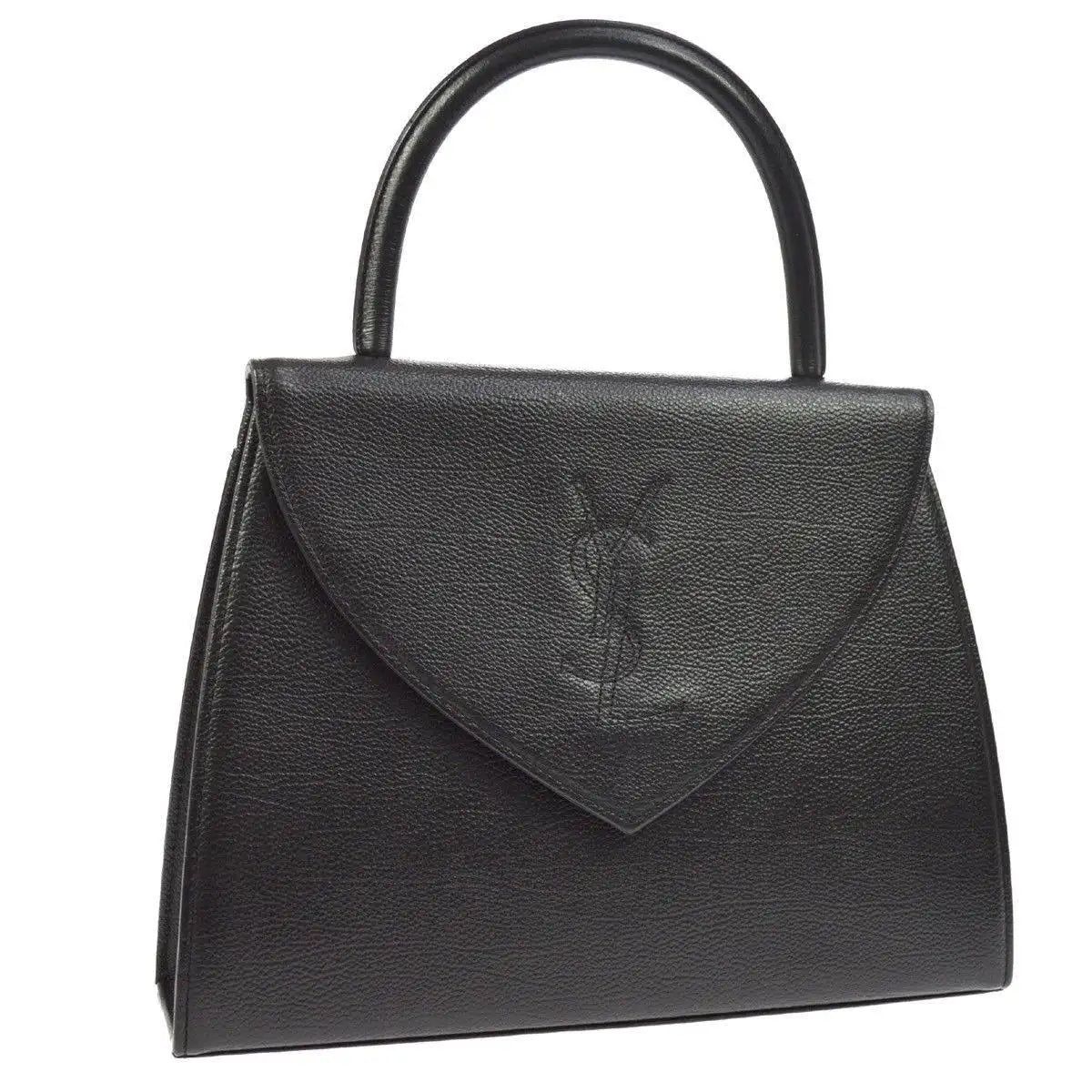YSL TOP HANDLE LEATHER KELLY SATCHEL