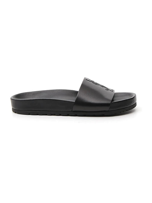 SAINT LAURENT YSL LOGO POOL SLIDES
