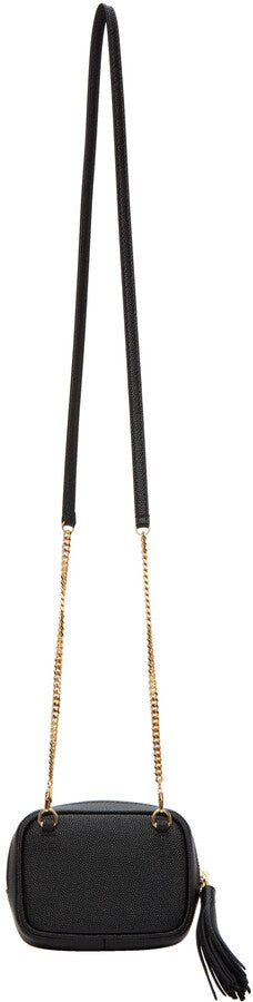 YSL LOU BABY QUILTED GRAIN DE POUDRE LEATHER CHAIN BAG
