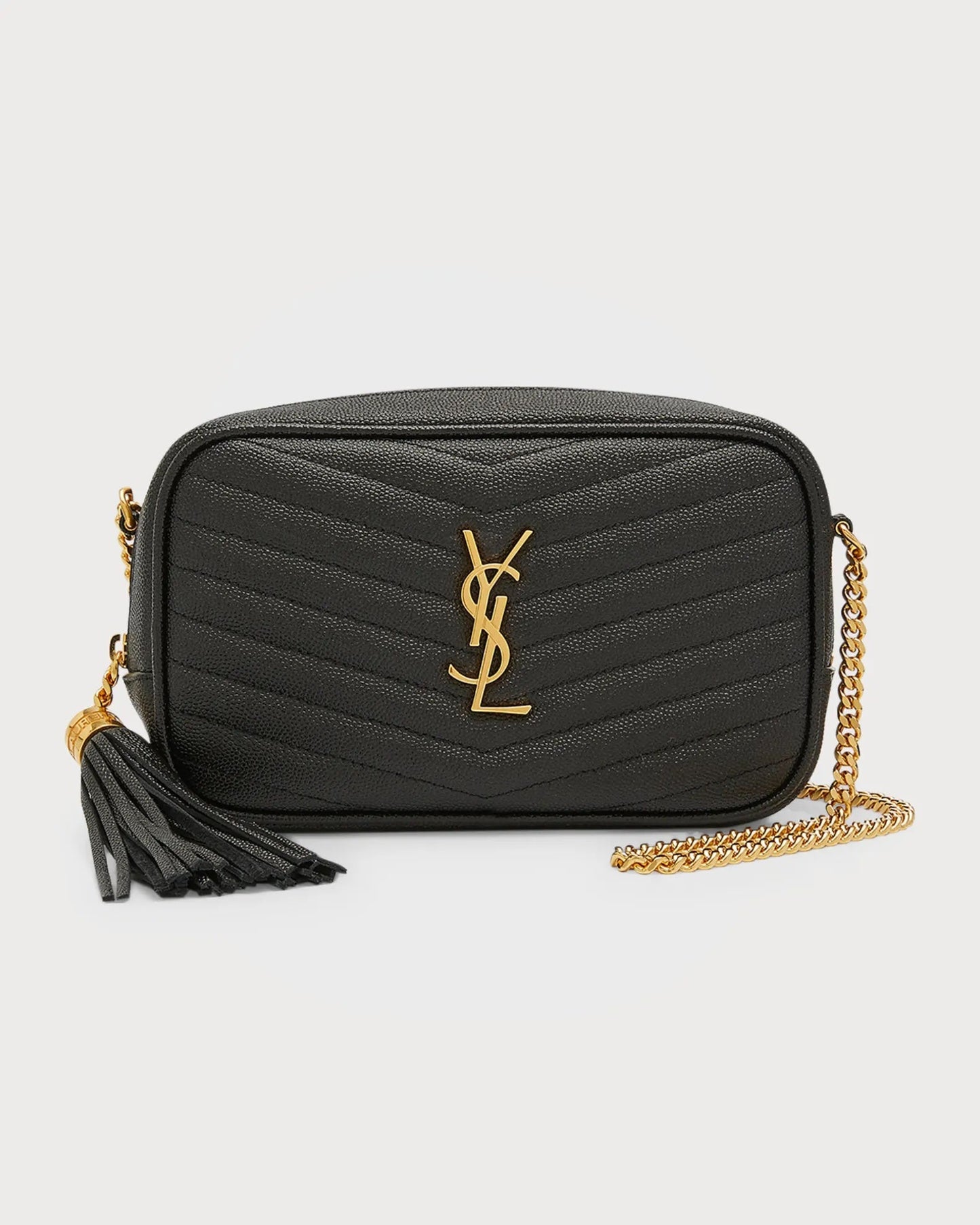 YSL LOU MINI GRAIN DE POUDRE CAMERA CROSSBODY BAG