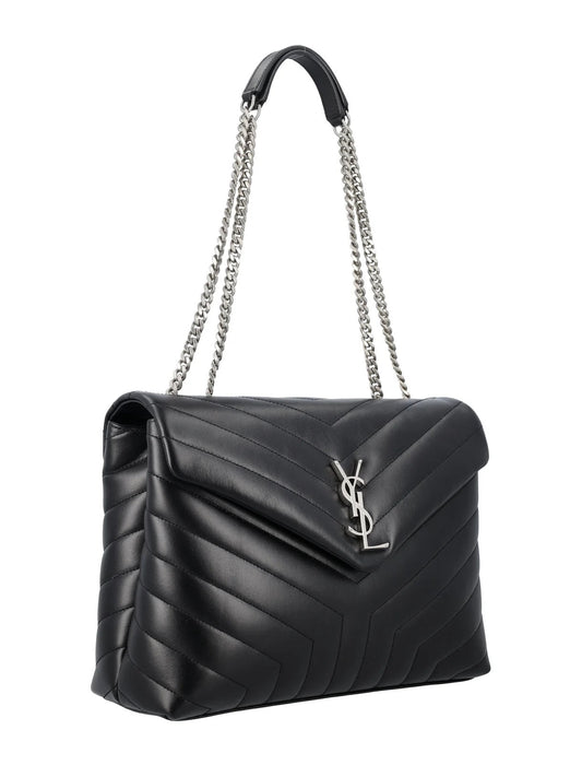 YVES SAINT LAURENT LOULOU MEDIUM CALFSKIN QUILTED SHOULDER BAG