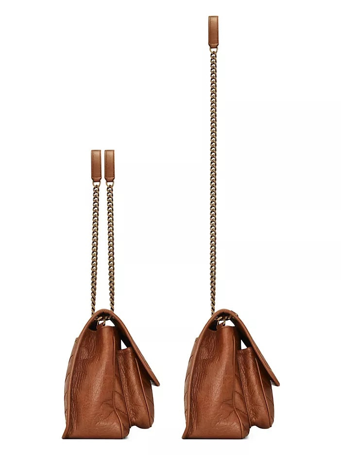 YSL MEDIUM NIKI CALFSKIN LEATHER SHOULDER BAG