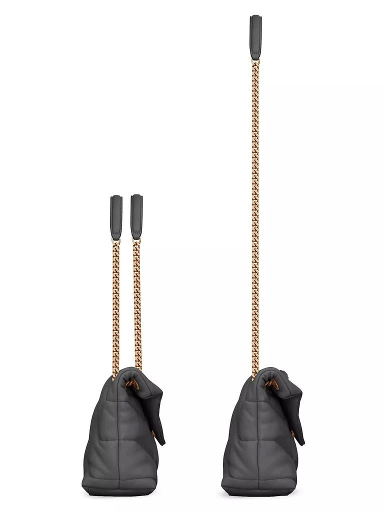 YSL PUFFER NAPPA LEATHER SMALL SHOULDER BAG