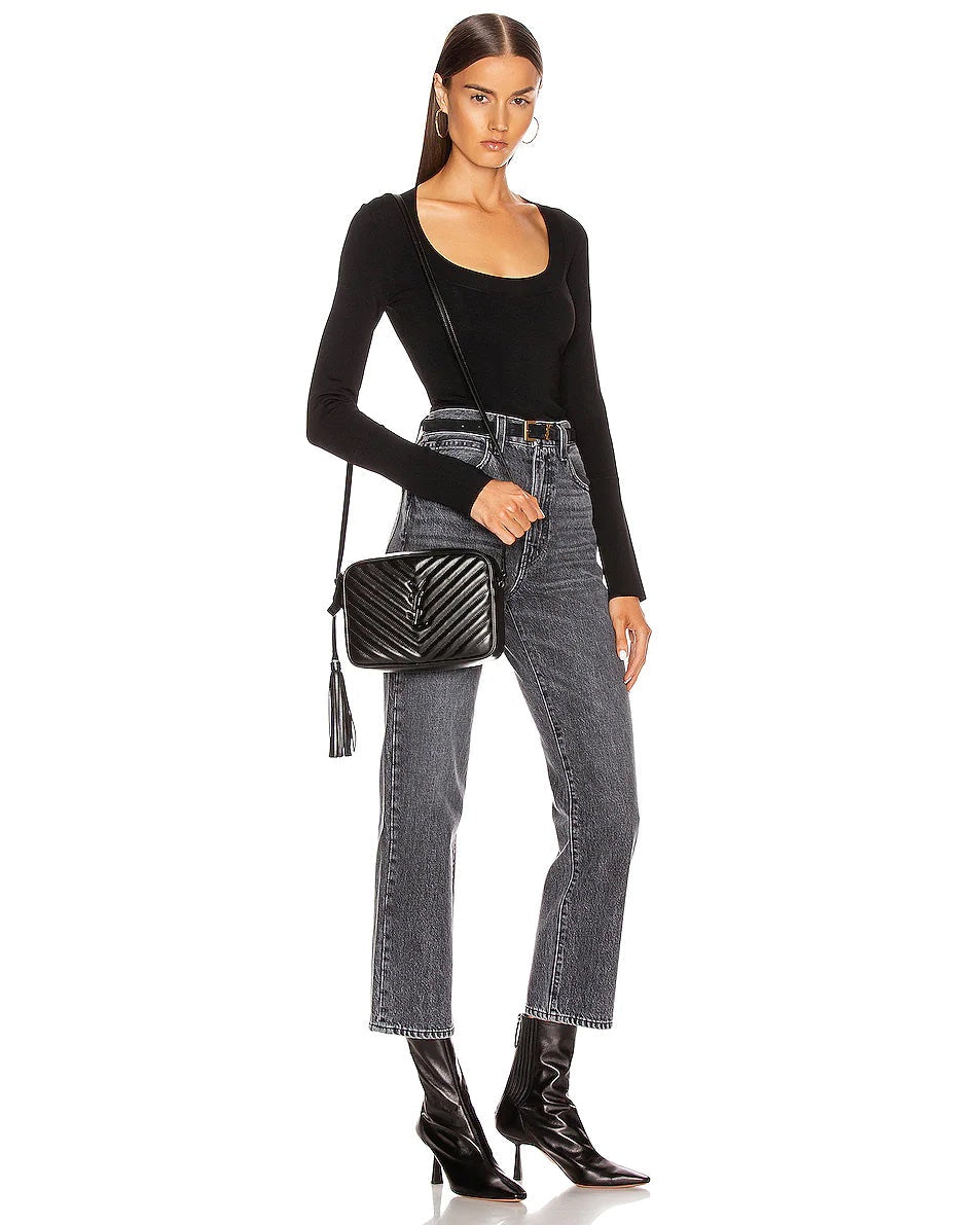 YSL LOU CAMERA BAG IN QUILTED LEATHER