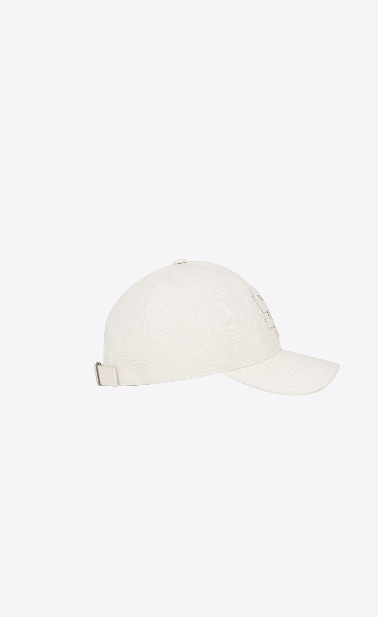 YSL SL BASEBALL CAP IVORY