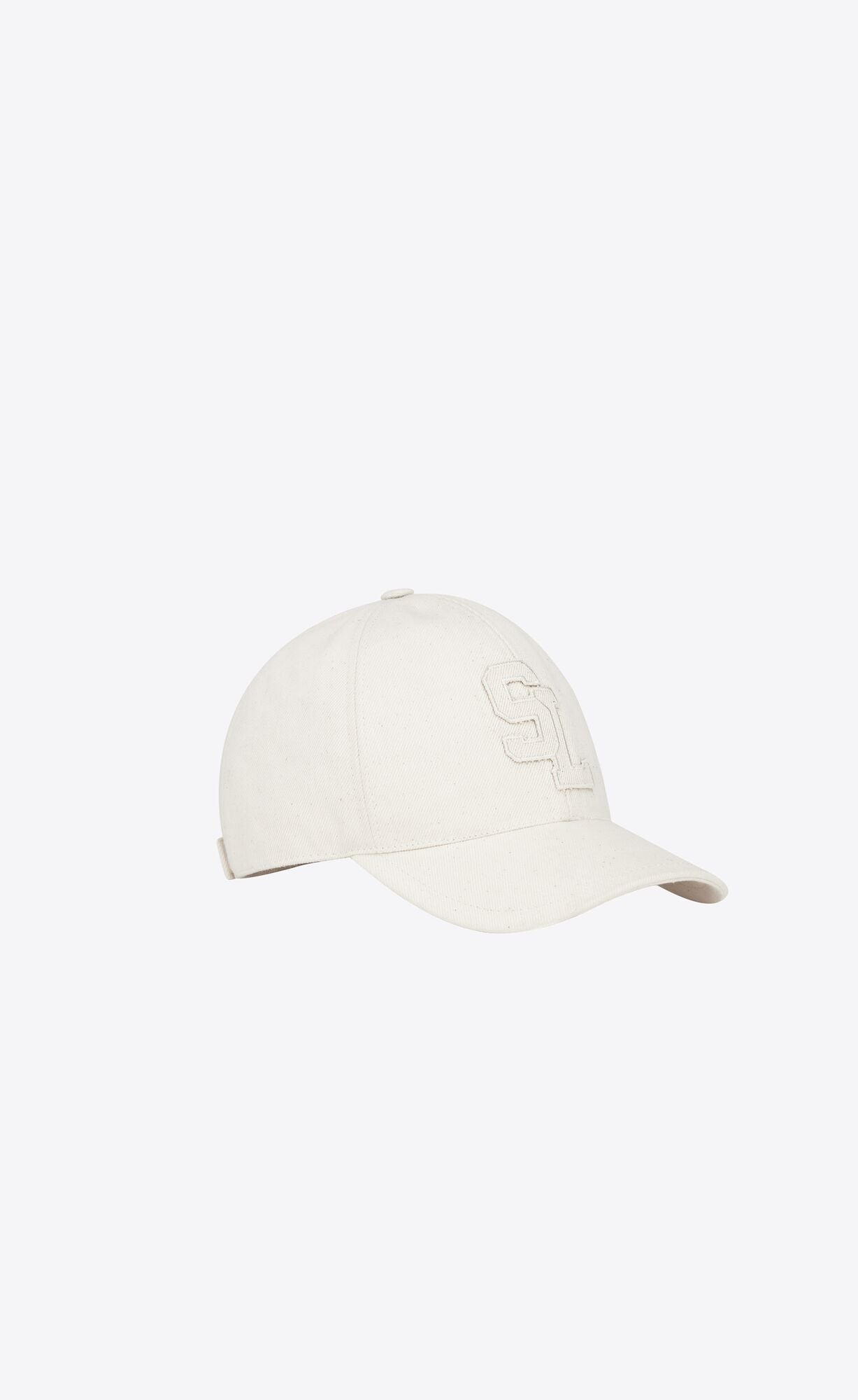 YSL SL BASEBALL CAP IVORY
