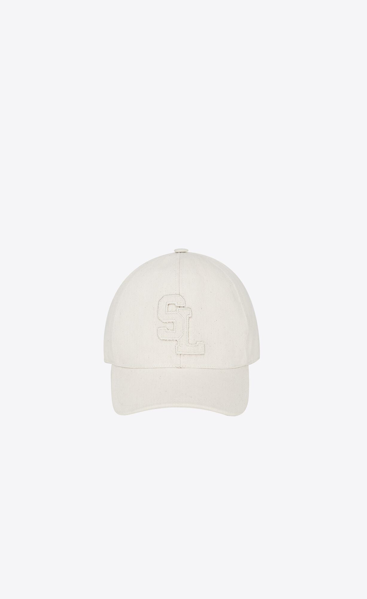 YSL SL BASEBALL CAP IVORY