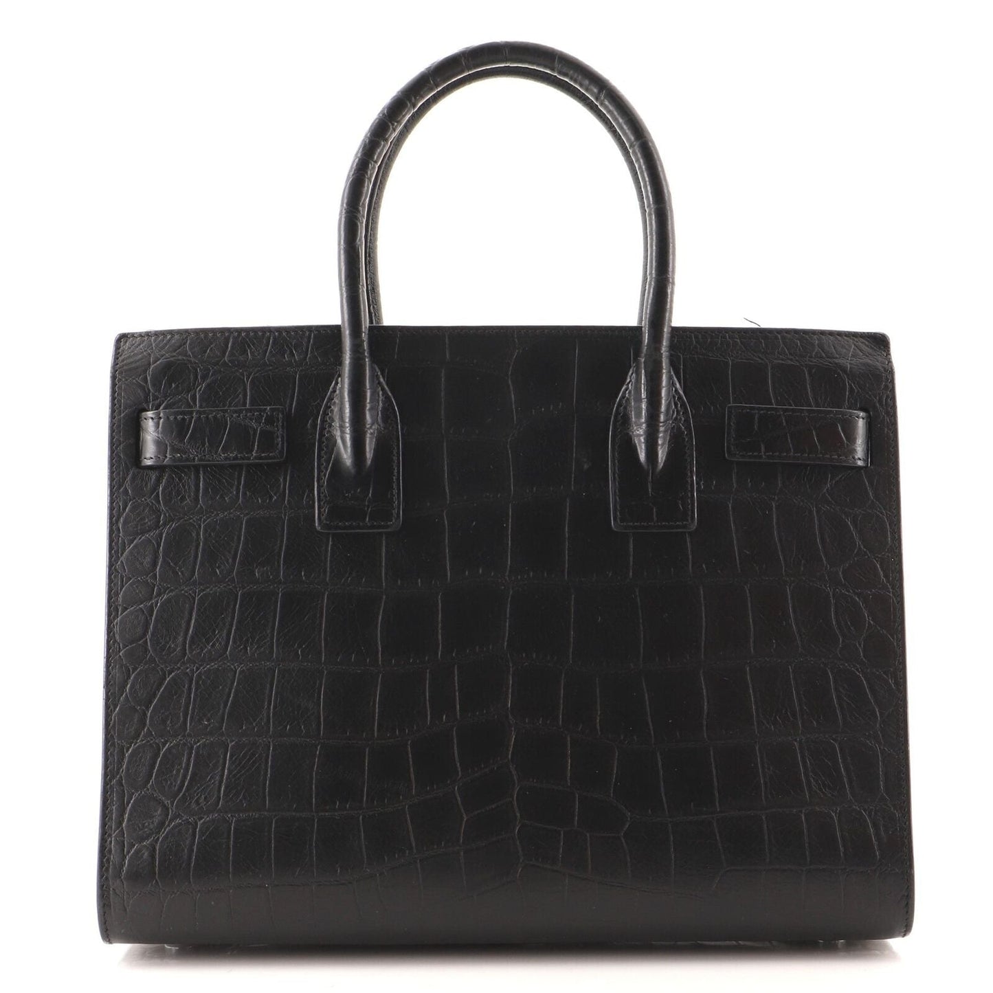 YSL SAC DE JOUR CROCODILE-EMBOSSED HANDBAG