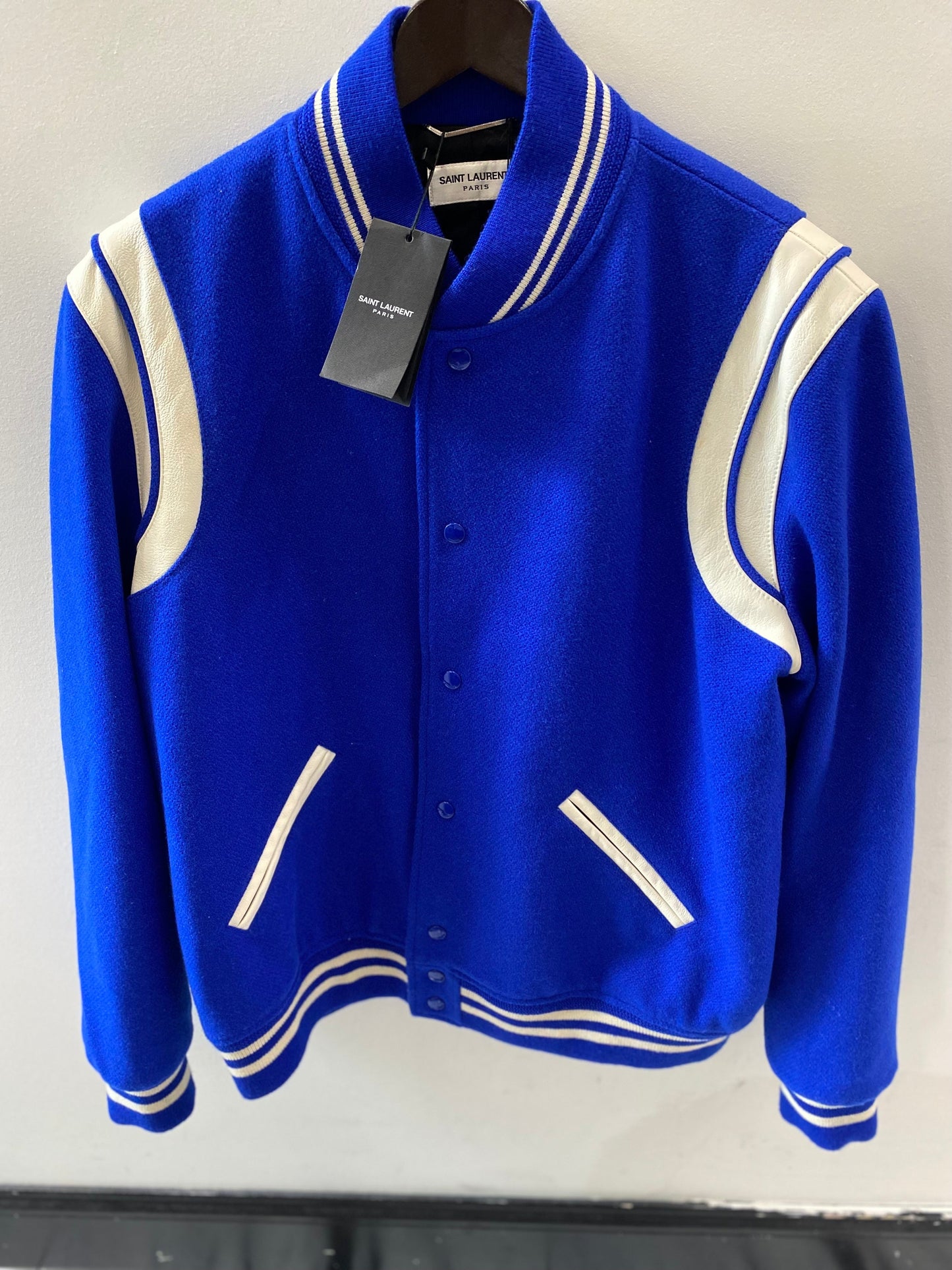 YVES SAINT LAURENT TEDDY VARSITY CLASSIC JACKET