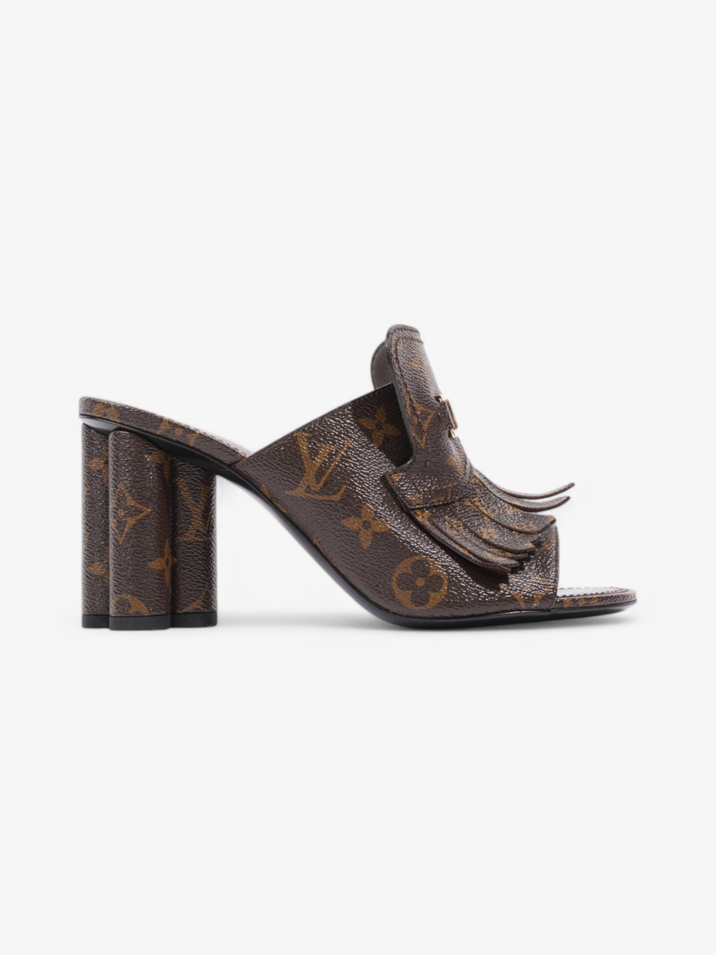 Louis Vuitton Indiana Mules 80 Monogram Coated Canvas EU 38.5 UK 5.5