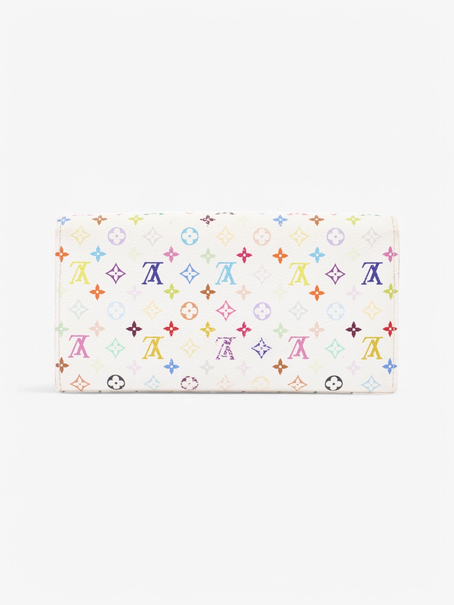 Louis Vuitton Sarah Wallet White / Multicolour Coated Canvas
