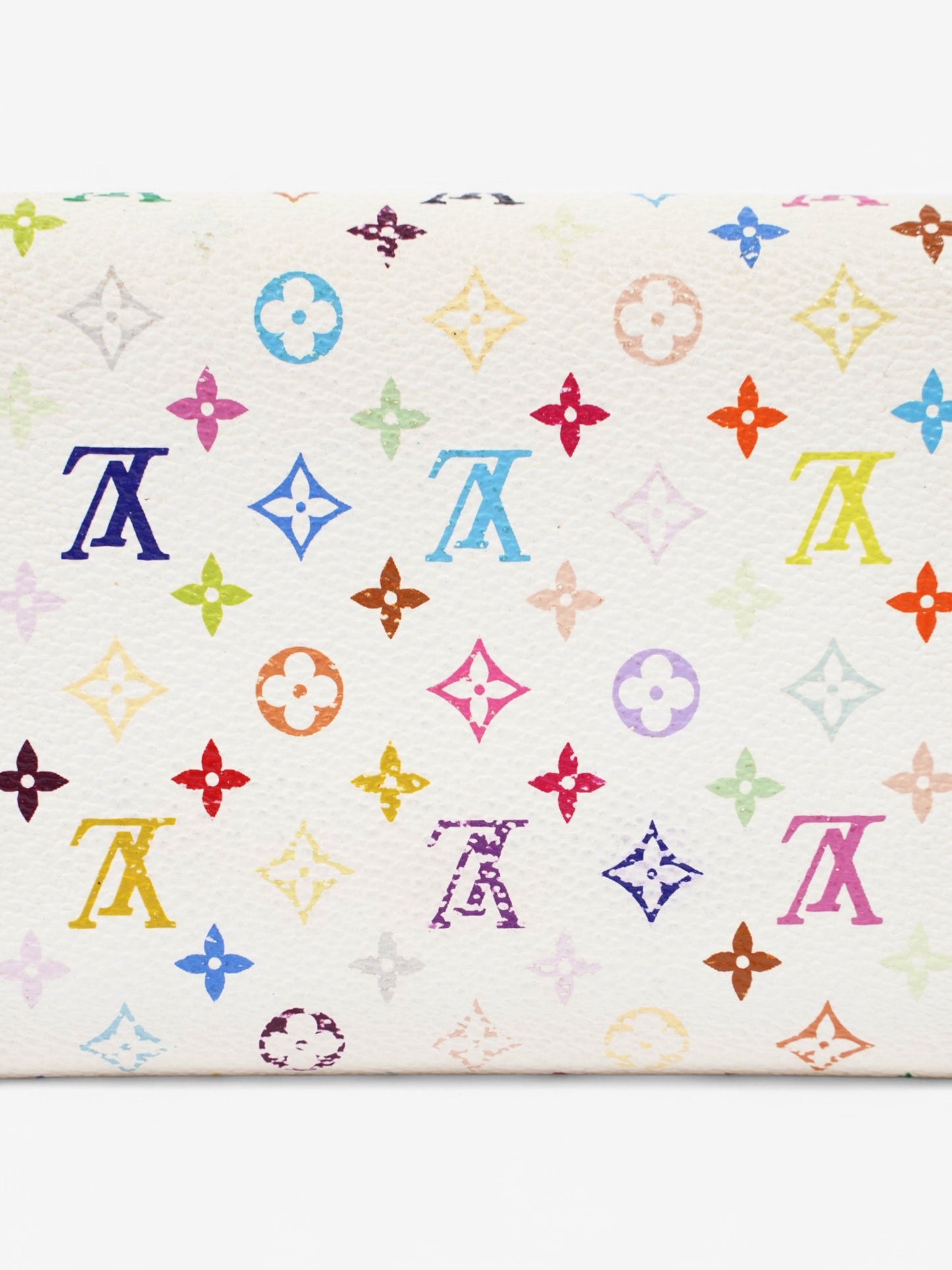Louis Vuitton Sarah Wallet White / Multicolour Coated Canvas