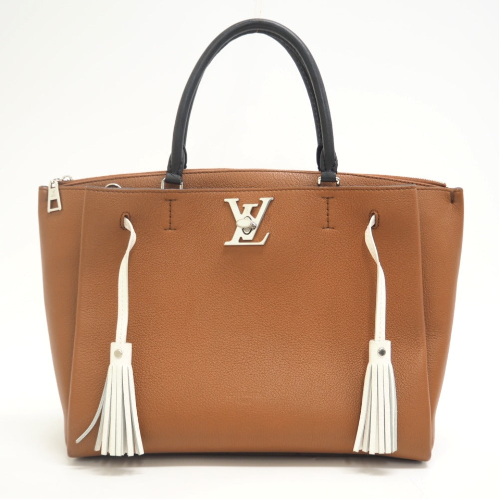 LOUIS VUITTON Handbag M52733 leather Brown Rock meat