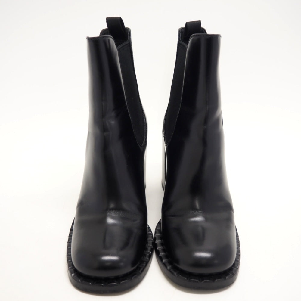 PRADA boots leather black Side gore boots Women 35